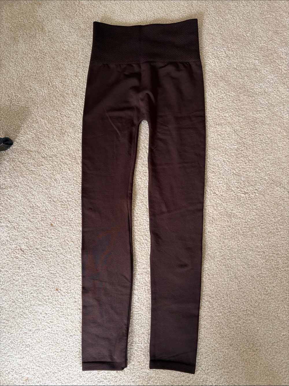Women’s Sofra High-Waist Fleece-Lined Brown Leggings